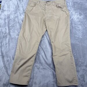 Mavi Jeans Mens 38x30(28) Khaki Matt Straight Leg Stretch Twill 5 Pocket Pants
